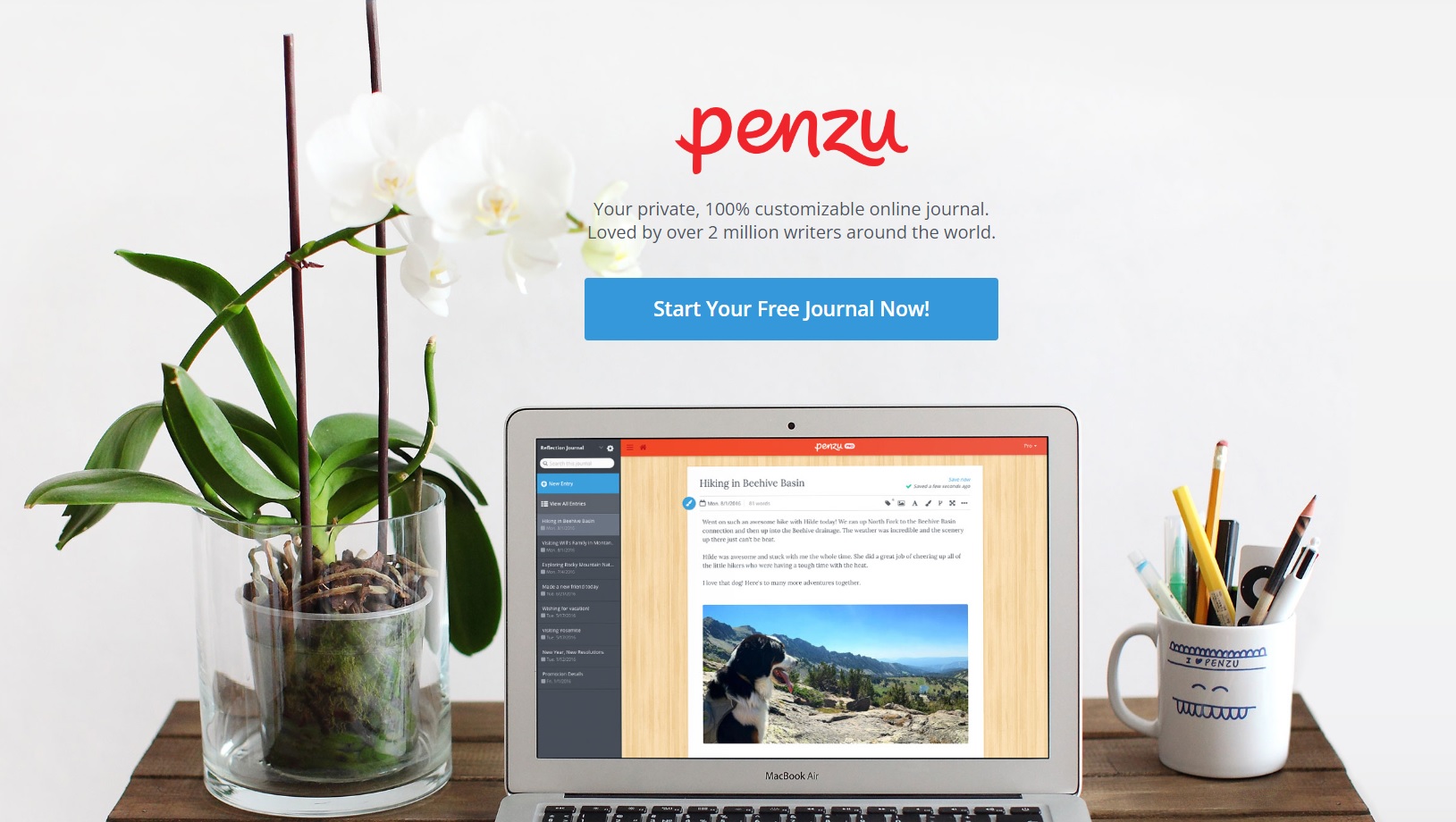 Penzu online journal